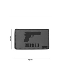 [V4441304047] PARCHE PVC 3D M1911 GRIS-NEGRO