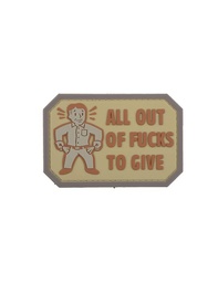 [GFT-30-01587] ALL OUT – 3D BADGE – TAN