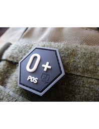 [27854] PARCHE GOMA HEXAGONAL SANGUINEO 0+ SWAT