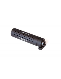 [AC11989] SILENCIADOR CORTO CLIP CON BOCACHA 150MM NEGRO